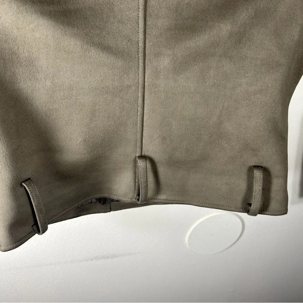 Bar III Olive Green Biker Jacket - Picture 5 of 7